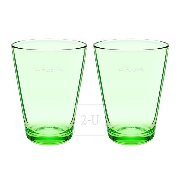 芬兰伊塔拉 iittala Kartio 系列苹果绿色海波对杯