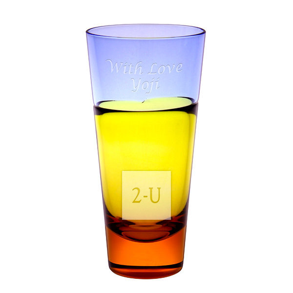 SUGAHARA 7盎司琥珀色平底玻璃杯