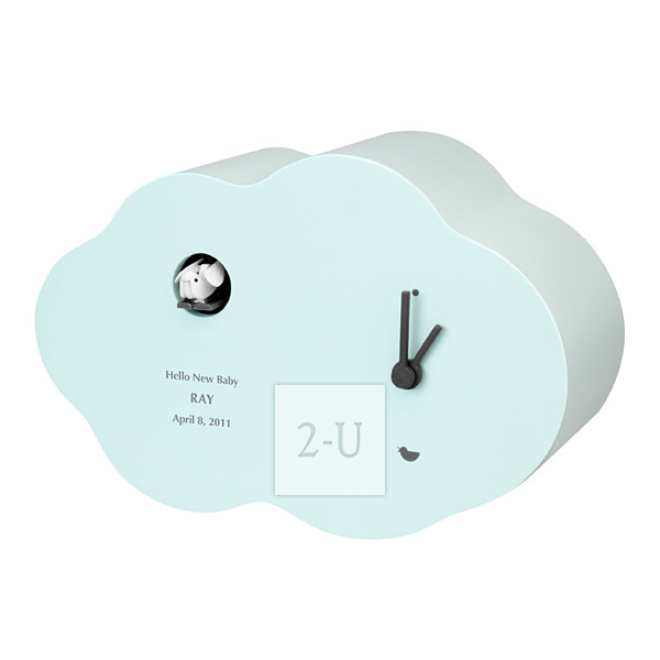 酷 Coo 小鸟跳出报时闹钟 淡蓝色