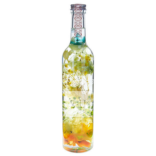 永生花浮游花瓶植物标本瓶（Herbarium） L号 活力橙