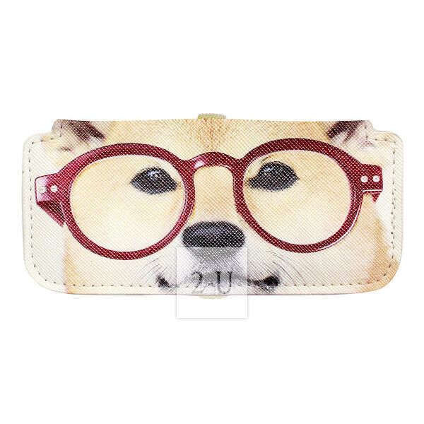 小巧眼镜盒 动物图案之柴犬