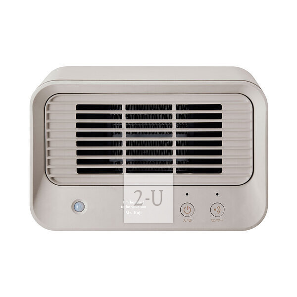 迷你陶瓷暖风机 灰褐色