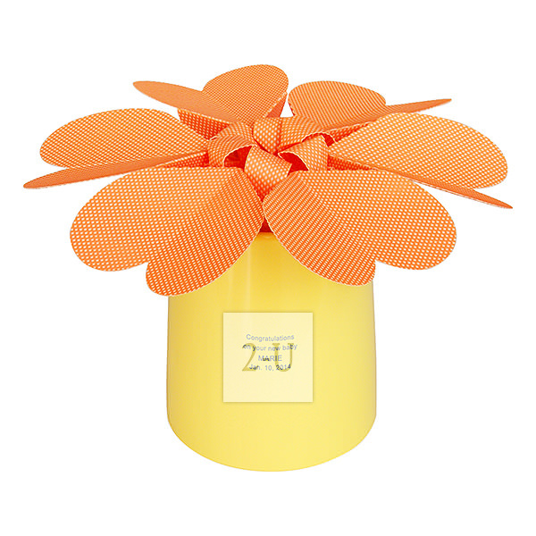 花形环保节能自然加湿器 HEART FLOWER 橘黄色