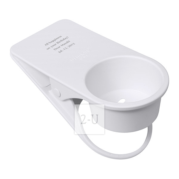 创意夹子式杯托 白色