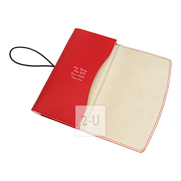 牛皮真皮 PC 笔记本 iPad 护套皮套7英寸用 红色