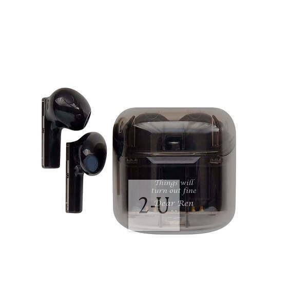 透明壳无线蓝牙耳机 黑色