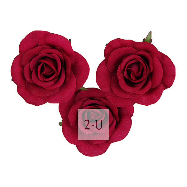 仿真人造玫瑰磁铁吸附家居装饰 红色