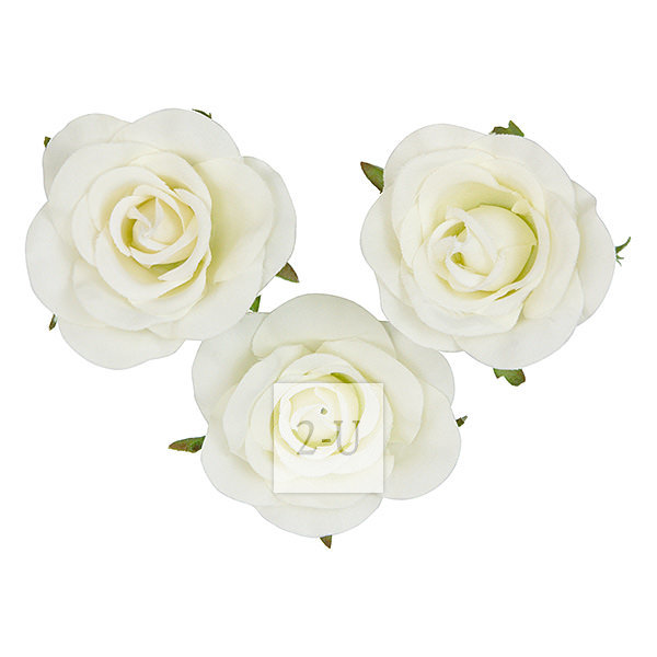 仿真人造玫瑰磁铁吸附家居装饰 白色