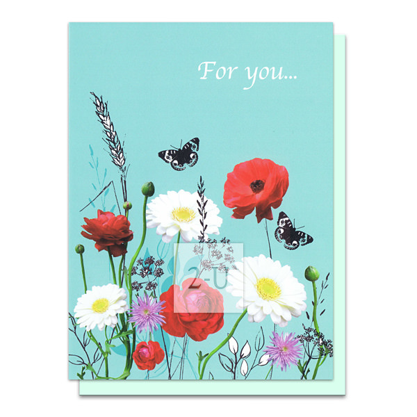 只为你鲜花贺卡