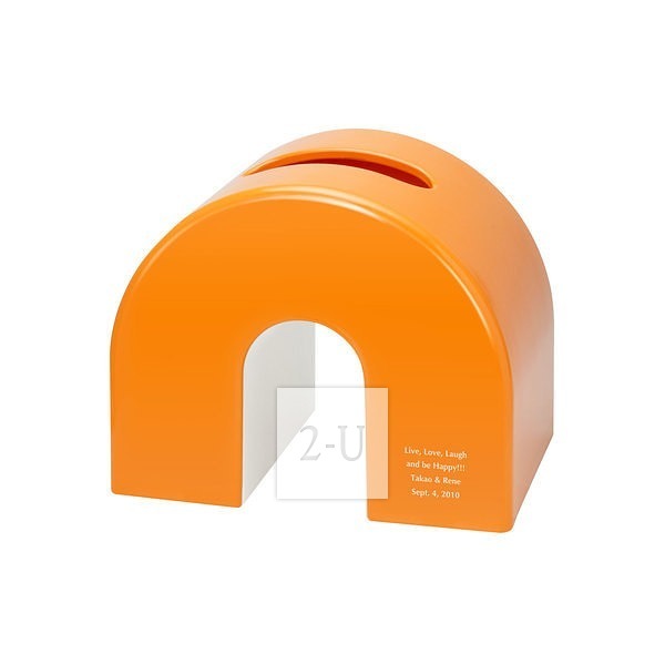 桥形纸巾盒 橙色