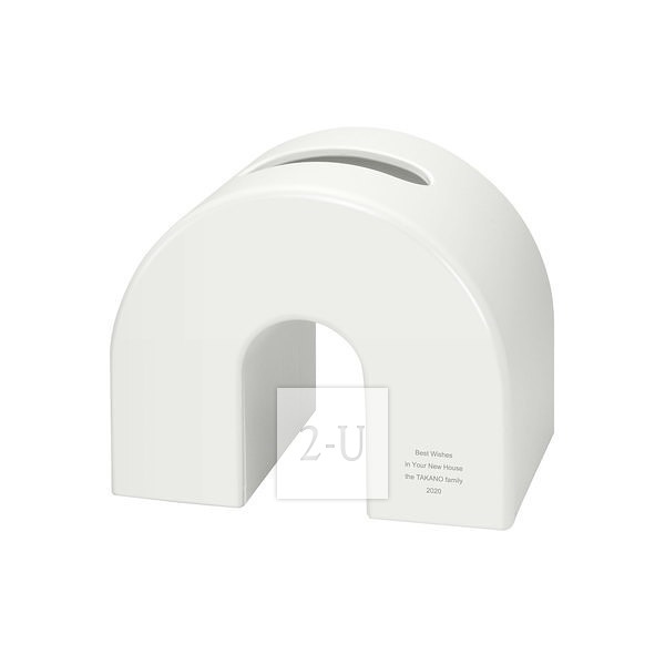 桥形纸巾盒 白色