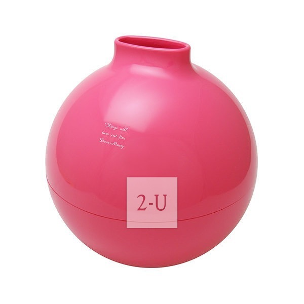 球形大纸巾罐 桃红色