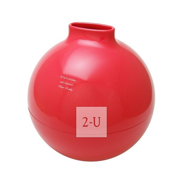 球形大纸巾罐 红色