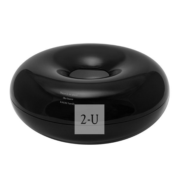 麦圈形纸巾盒 黑色