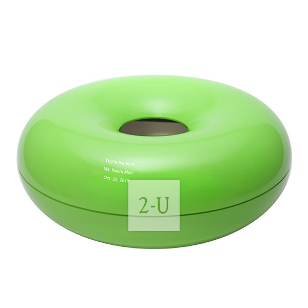 麦圈形纸巾盒 绿色